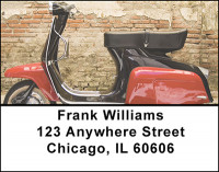 Retro Vintage Scooters Address Labels | LBBAL-22