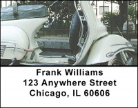 Retro Vintage Scooters Address Labels | LBBAL-22