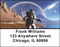 Deep Space Travel Address Labels | LBBAL-32