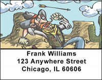 Cartoon Cowboys Address Labels | LBBAL-39