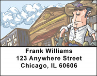 Cartoon Cowboys Address Labels | LBBAL-39