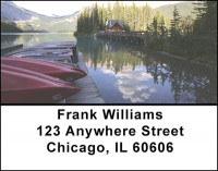Fresh Water Fishing Boats Address Labels | LBBAL-41
