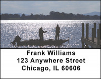 Fresh Water Fishing Boats Address Labels | LBBAL-41