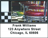 Beautiful Chrome Address Labels | LBBAL-43
