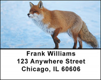 North American Red Fox Address Labels | LBBAL-45