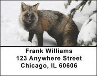 North American Red Fox Address Labels | LBBAL-45