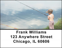 Kids Fishing Address Labels | LBBAL-48