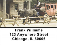 Old Western Towns Address Labels | LBBAL-52