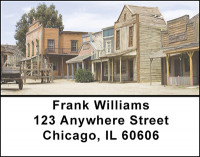 Old Western Towns Address Labels | LBBAL-52