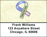 Support Our Troops Ribbon Address Labels | LBBAL-58