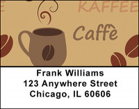 Coffee Collage Address Labels | LBBAL-67
