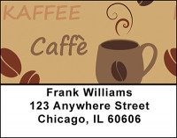 Coffee Collage Address Labels | LBBAL-67