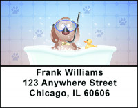 Doggy Spa Day Address Labels | LBBAL-73