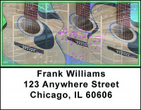 Guitar Tunes Address Labels | LBBAL-75