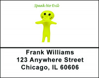 Hear-Speak-See No Evil Address Labels | LBBAL-77