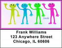 Smile - Be Happy Address Labels | LBBAL-80