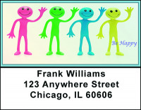 Smile - Be Happy Address Labels | LBBAL-80