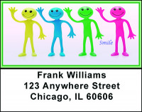 Smile - Be Happy Address Labels | LBBAL-80