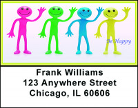 Smile - Be Happy Address Labels | LBBAL-80