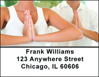 Yoga Fitness Address Labels | LBBAM-12