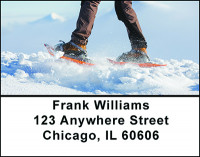 Snowshoeing Address Labels | LBBAM-15