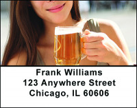 Drinking Beer Address Labels | LBBAM-42