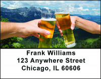 Drinking Beer Address Labels | LBBAM-42