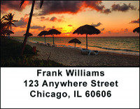 Cuban Vacation Address Labels | LBBAM-45