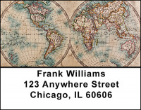 Map of the World Address Labels | LBBAM-51