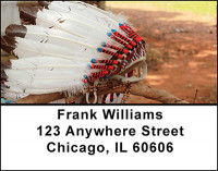 Native American Indians Address Labels | LBBAM-65