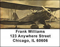 Vintage Airplanes Address Labels | LBBAM-66