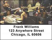 Western Cowboy Gunfights & Justice Address Labels | LBBAM-73
