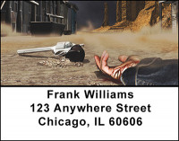 Western Cowboy Gunfights & Justice Address Labels | LBBAM-73