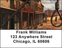 Western Cowboy Gunfights & Justice Address Labels | LBBAM-73