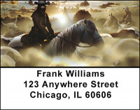 Western Cowboy Art Address Labels | LBBAM-74