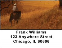 Western Cowboy Art Address Labels | LBBAM-74