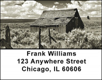 Vintage Farm Buildings Address Labels | LBBAM-78