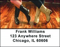 Foot Stomping Cowgirl Boots Address Labels | LBBAM-87