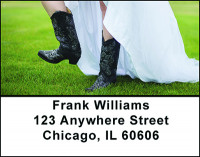 Foot Stomping Cowgirl Boots Address Labels | LBBAM-87