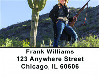 Western Cowgirl Address Labels | LBBAM-88
