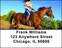 Western Cowgirl Address Labels | LBBAM-88