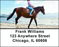Cowgirls & Horses Address Labels | LBBAM-89