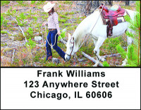 Cowgirls & Horses Address Labels | LBBAM-89