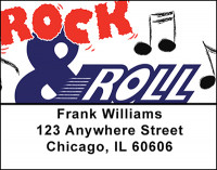 Rock & Roll Music Address Labels | LBBAM-90