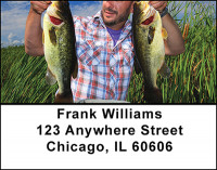 Catching Bass Address Labels | LBBAN-01