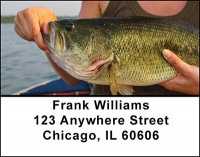 Catching Bass Address Labels | LBBAN-01
