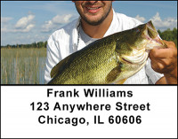 Catching Bass Address Labels | LBBAN-01