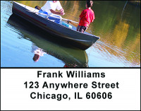 Take A Kid Fishing Address Labels | LBBAN-03