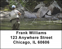 Fly Fishing Streams Address Labels | LBBAN-04