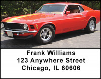 Vintage Muscle Car Address Labels | LBBAN-14